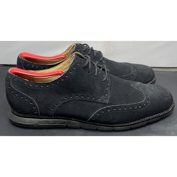 Cole Haan C12470 Black Grand OS Wingtip Oxford Shoes Men Size 10 Fast Shipping main image 8